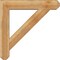 Ekena Millwork Traditional Craftsman Rough Sawn Bracket w/ Offset Brace, Western Red Cedar, 8"W x 40"D x 40"H BKT0806X40X40TRA04RWR - alternate 2